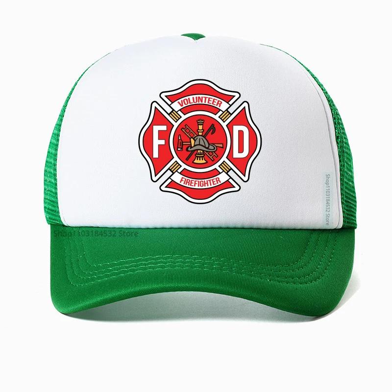 Firefighter Department Baseball Cap Men Women Adjustable Fireman Fire Rescue Dad Hat Outdoor Mesh Breathable hats