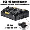 DCB102 Dual-Port Rapid Charger Replacement Charger Power Tool Battery Charger Compatible with For 20V Lithium Batteries