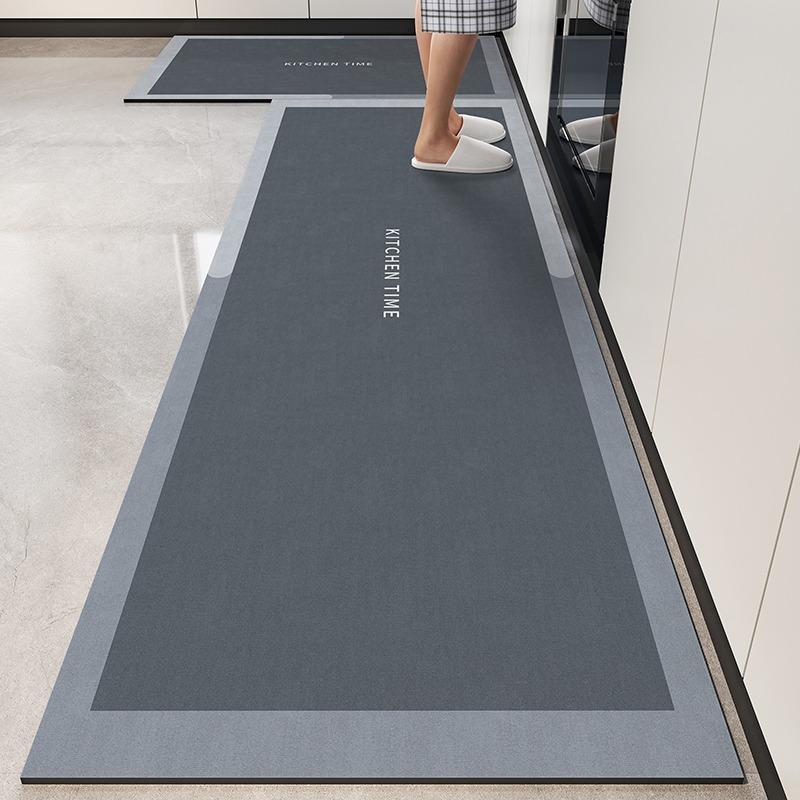 Mat For Kitchen Pvc Waterproof Carpet Anti-Slip Home Decoration Area Rug Leather Entrance Doormat Alfombra De Cocina