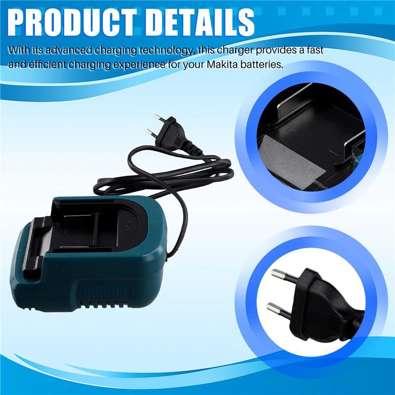 A84X-100V-240V Portable Li- Battery Power Tool Mini Compact For 18V 21V Lithiumy Battery EU Plug