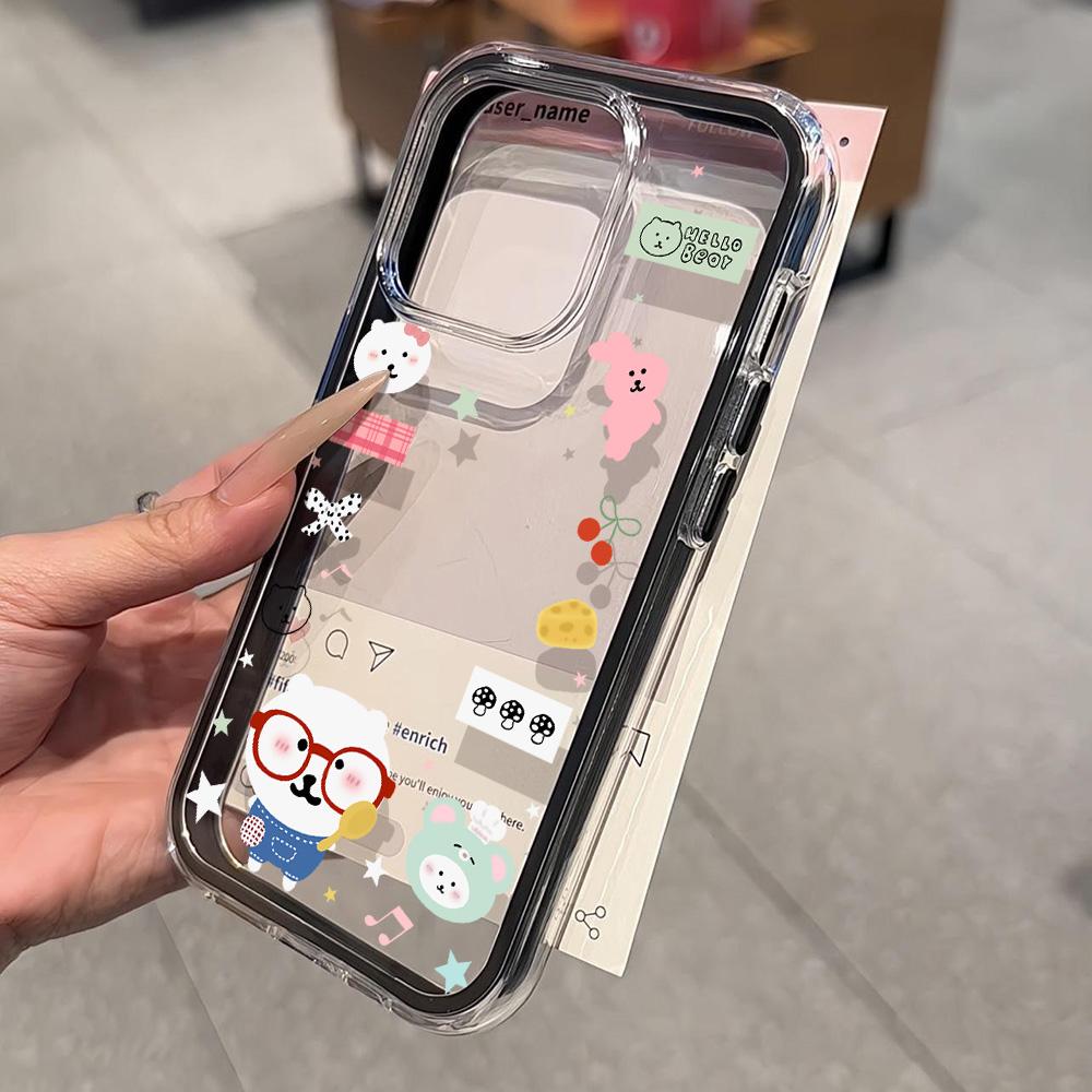 Painted Phone Case for iPhone 17 11 12 13 14 15 16 iPhone 17 12 13 14 15 16 Pro 17 12 13 14 15 16 Pro Max  High Quality Painted Animal Cute Phone Case