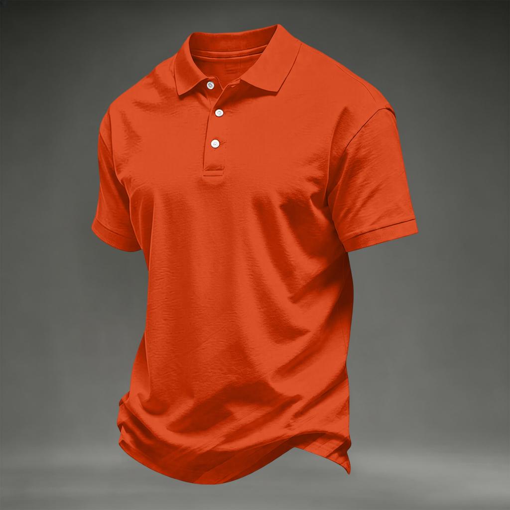 Men's Color Short Sleeve T-Shirt Casual Loose Fit Breathable Tee