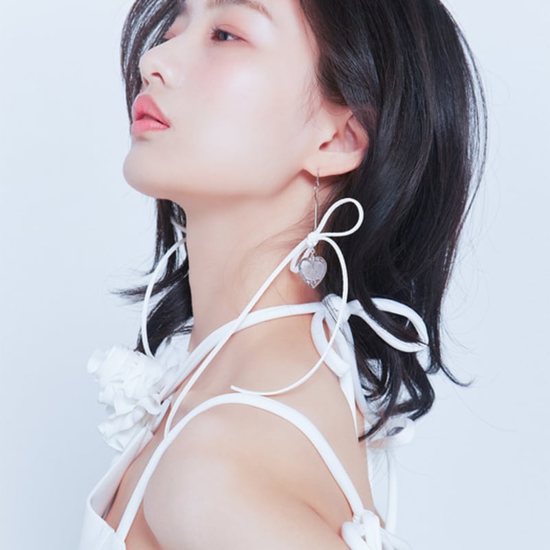 LOVUEE Angel Earrings with Crystal Heart