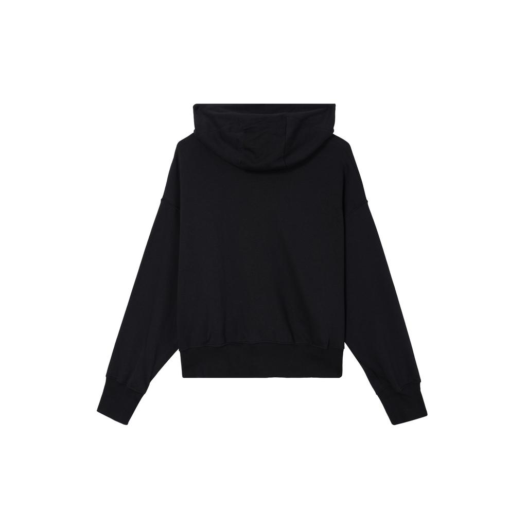 Nike Logo Printed Pullover Hoodie Women Hoodies Black DQ5859-010