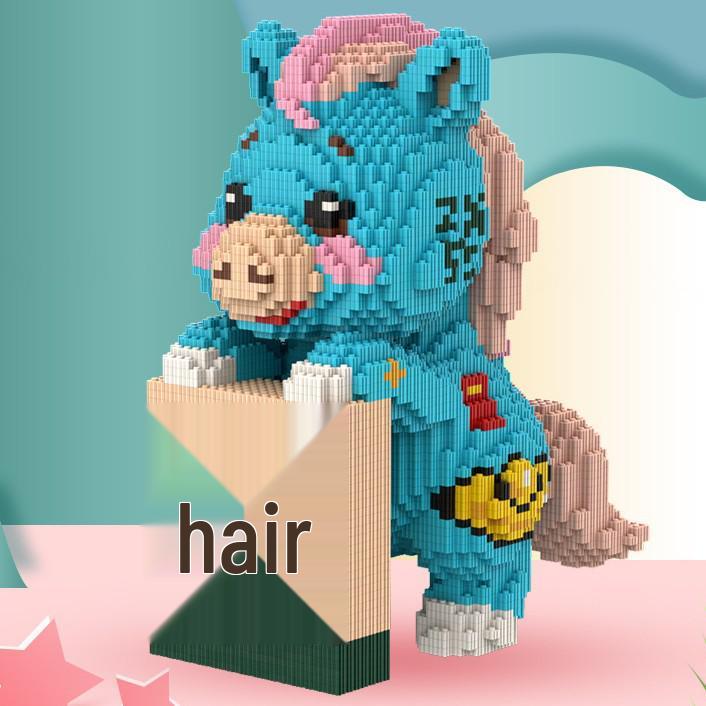 2026 Year of the Horse Building Blocks Toy - Assembled Doll & Ornament for Annual Meeting Gift