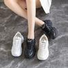 Summer Thin Women's Sneakers New Mesh Breathable Casual Texture Heightened Dad Shoes Lace Up Hot Women's Shoes