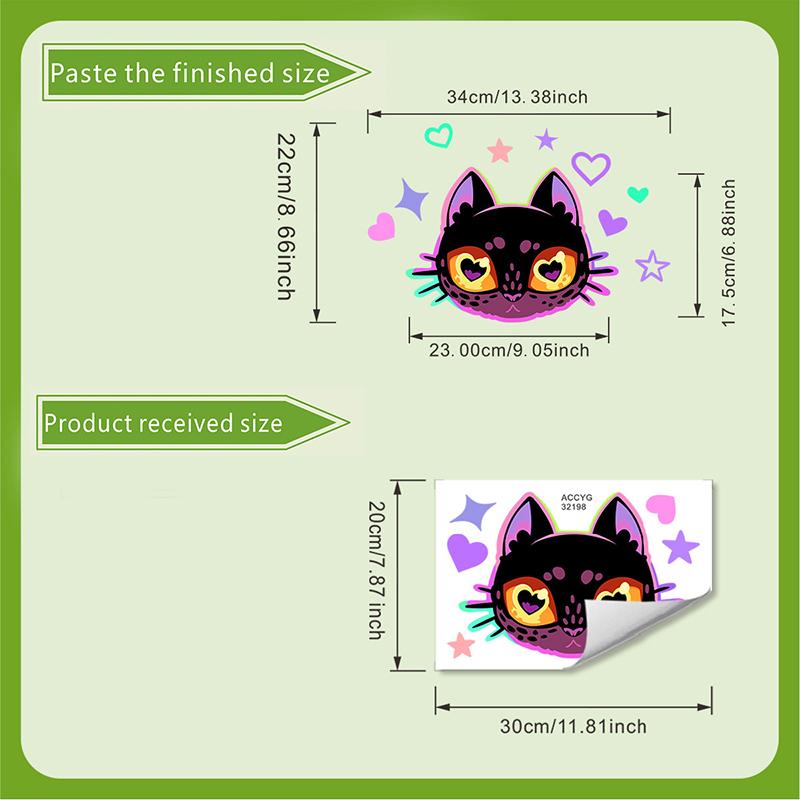 

Светящаяся зеленая кошка наклейка на унитаз украшение для туалета живопись украшение для ванной комнаты наклейка на стену