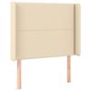VidaXL LED Headboard Bedroom Furniture Single Bed Accessory Headboard Bed Frame Interior Cream 3123903