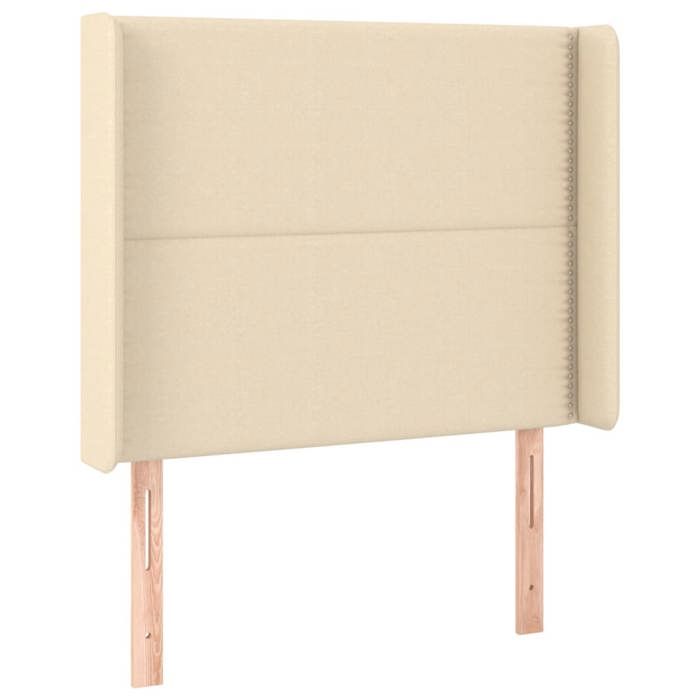 VidaXL LED Headboard Bedroom Furniture Single Bed Accessory Headboard Bed Frame Interior Cream 3123903