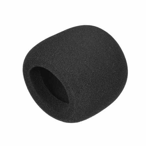 uxcell Foam Microphone Cover, Thick Sponge, 60mm Outer Diameter, Handheld Microphone Windscreen, Black, KTV, 1 Piece