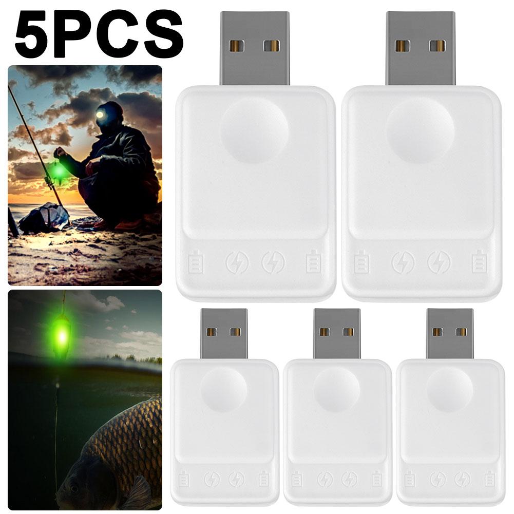1-5PCS USB CR425 Battery Charger for Luminous Electronic Fishing Float Rapid Charging Safety Protection Fishing Accessory