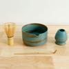 4Pcs Japanese Tea Set Traditional Matcha Whisk Ceramic Bowl Matcha Latte Drinks Making Kit for Cafe Beverage Shop Matcha Tea Set