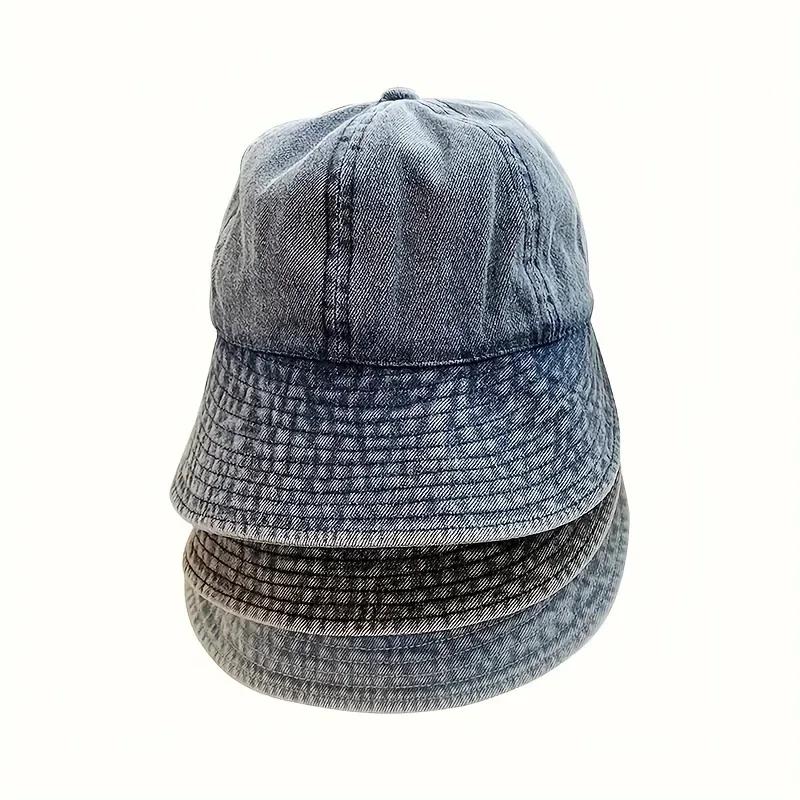 COTTON Foldable Wide Brim Sun Hat Drawstring Adjustable Caps for Men Women Beach Hats Summer Quick-drying Visors Fisherman Cap