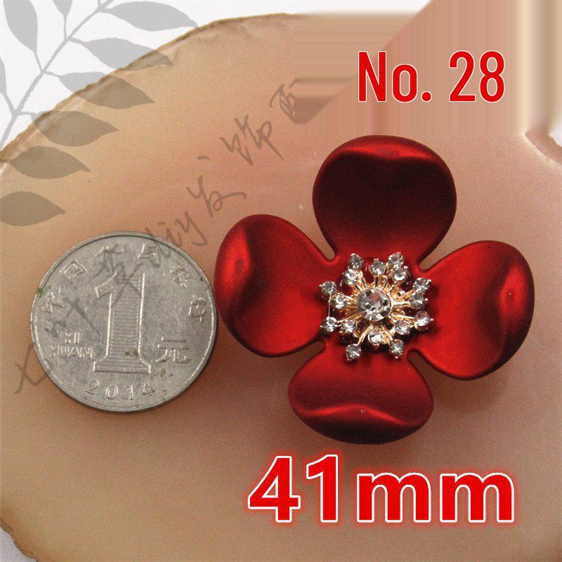 ABS Imitation Pearl Large Flower Center with Three, Four, and Five-Petal Options