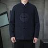 High Quality Winter Quilted Jacket Men Frog Button Parkas Men Vintage Warm Cotton Padded Jackets Men's Chinese Style Woolen Coat