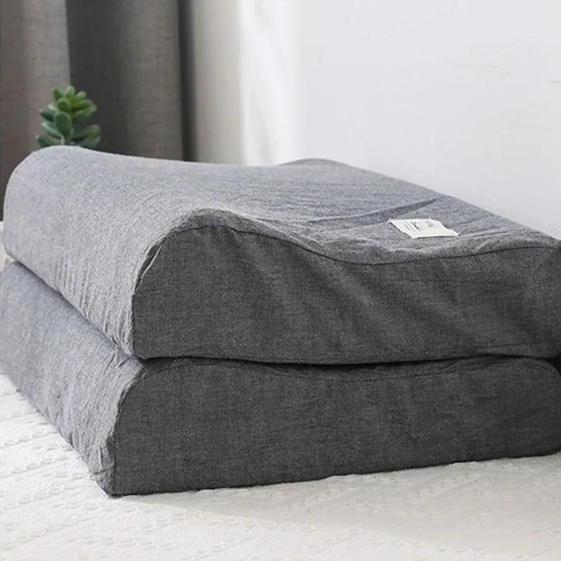 Federa in Cotone e Lattice 30x50cm Per Casa Camera da Letto Sonno Lavabile Copricuscino Memory