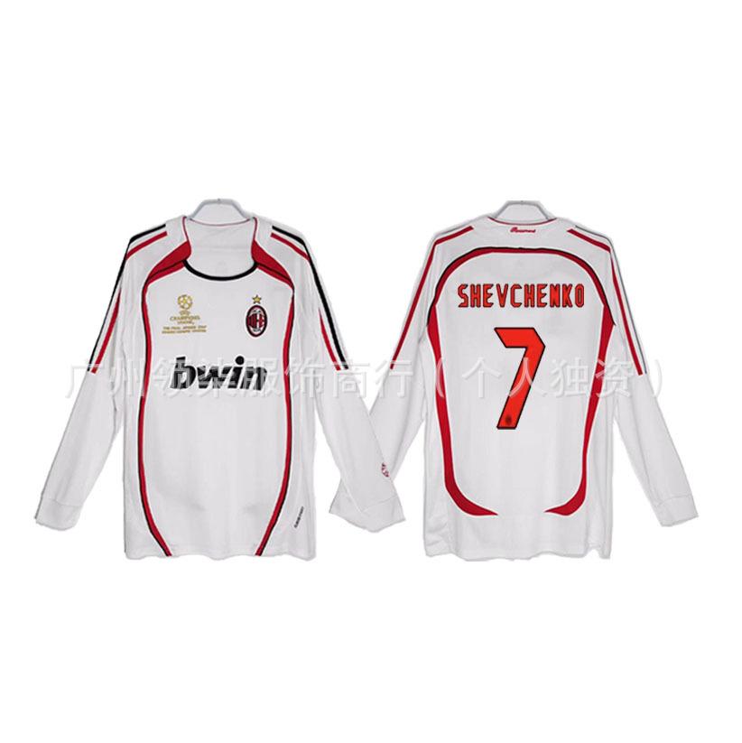 AC Milan retro jersey 0607 season Kaka Maldini Ronaldini Ronaldinho Pirlo collector's edition football jersey