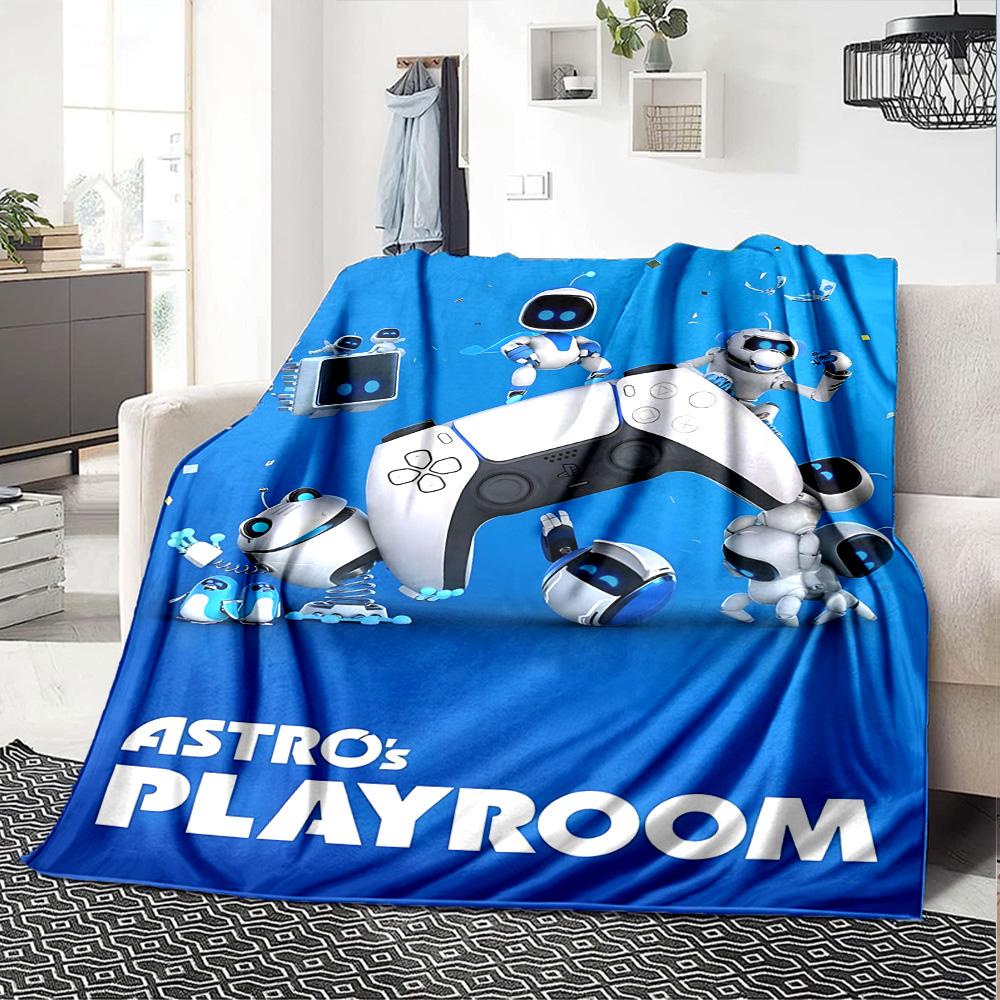 1pz Coperta in Flanella Astro Bot Adventure per Super Morbida Carina Comfort per Viaggio Biancheria da Letto Divano Divano Coperta Y7234