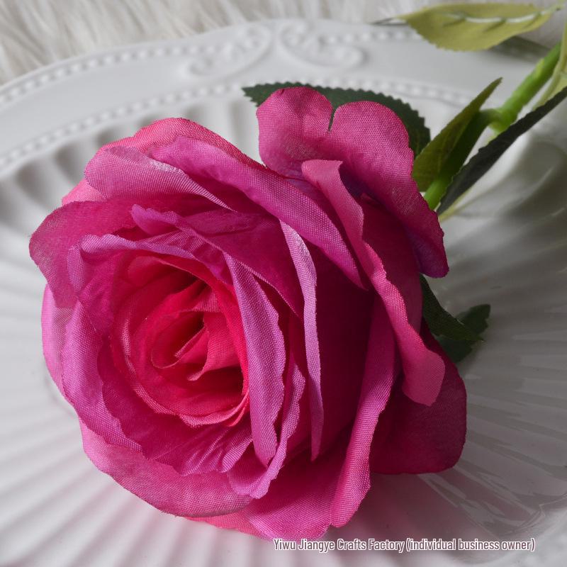 Large Flannel Rose Silk Bouquet for Wedding and Valentine's Day Home Decor