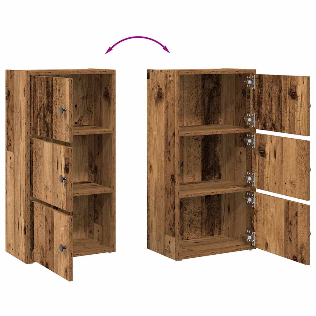 Bookshelf Reclaimed Wood Look 40x24x77 Cm Engineered Wood