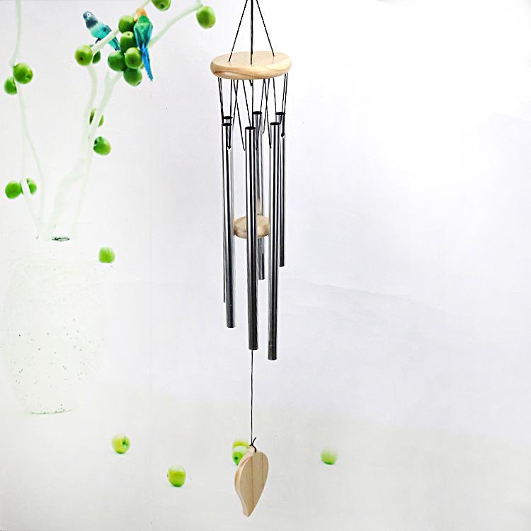 Retro Wooden & Metal Wind Chime: Pastoral Wall Hanging Ornament & Creative Home Gift Pendant