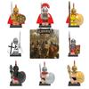 Premium Plastikbausteine Spielzeug X0164 Antike Römische Spartanische Kreuzfahrer Figuren Set X643-650