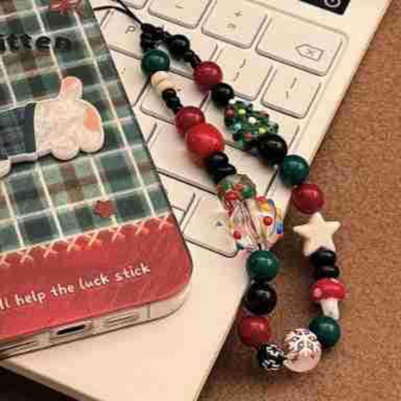 Colorful Chain Mobile Phone Case Lanyard for Apple/For Huawei Portable Wrist Strap Rope Personalized Ins Dopamine Pendant