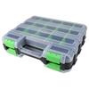34-Compartment Double-Sided Tool Organizer Box With Removable Dividers Storage Case For Screws Portable Parts Bin With Clear Lid