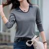 Navava Women U Neck Color Block Long Sleeve T shirT nT2970