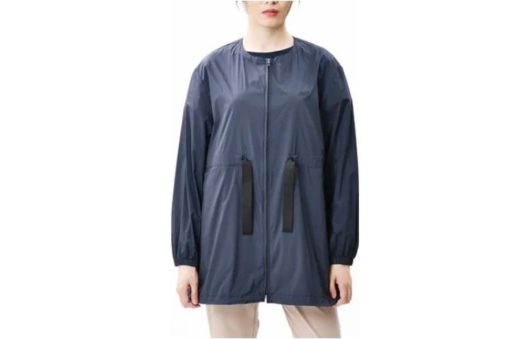 New Balance New Balance MET24 Jackets Women s Marine Blue Crew Neck Moderate JWJL2213-NV L