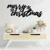 3D Merry Christmas Metal Wall Art Home Decor