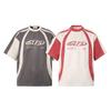 Women's American Vintage Summer T-Shirt, Loose Casual Top with Street-Style Letter Print
