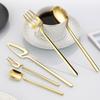 Hangable 5-Piece Tableware Set, Stainless Steel Cutlery Set Dining Utensils Kitchen Dinnerware Set Include Knife/Fork/Spoon/Coffee Spoon