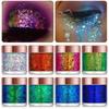 Chamäleon Glitzer Gel Pailletten für Augen & Körper Haarschminke, Langanhaltender Schimmer Gesichts Make-up Dekorationen für DIY Kunst & Partys