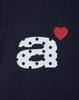 Eiieii Dot Small Letter Tee [Navy]