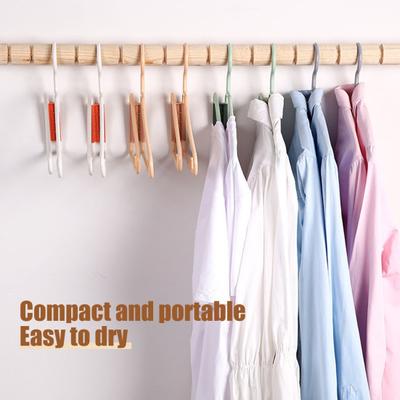 10/20Pcs Coat Hanger Foldable Thickened Strong Load-Bearing Anti-Slip Shoulder Design Small