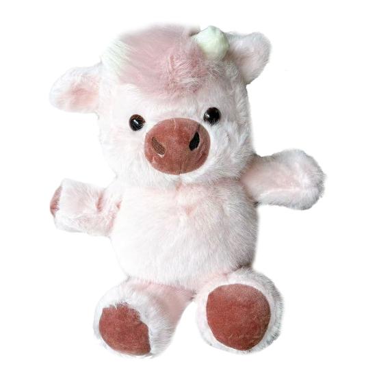 Pelúcia de Animal de Fazenda Porco Cordeiro Vaca das Terras Altas Brinquedos de Pelúcia Macio Fofo Bonecas de Abraço para Crianças e Adultos