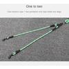 Wave Pattern Double Head Dog Rope Removable Pet Walking Rope Two Dog Lead Rope  Medium Breeds