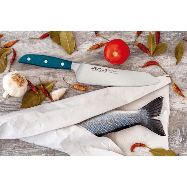 Couteau santoku 19cm Arcos Brooklyn demi mitre 0,000000