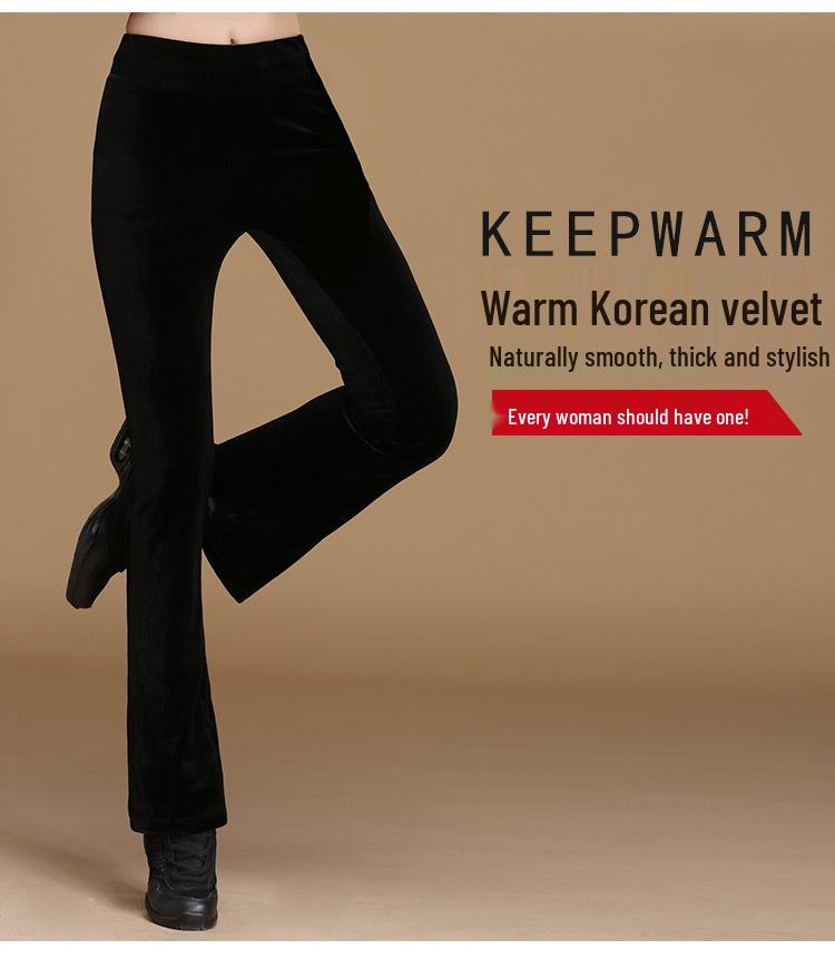 2022 Women's Square Dance Slimming Flared Fitness Pants for Middle-Aged and Elderly