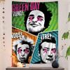 Rock Band Green Day Cartoon Tapestry Home Decoration hippie bohemian decoration divination Home Decor