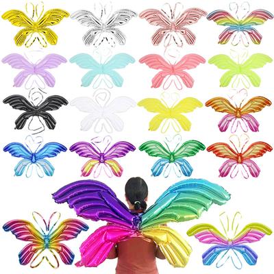 Balloon Fairy Butterflies Wings Angel Wings for Party Decors Fancy-Dress Costume Photography Props for Halloween-Cosplay