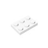 50PCS PLATE 2x3 DOTS Compatible with 3021 MOC Colors Galore Self-Locking Bricks Building Blocks Toys Accessories