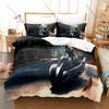 Final Fantasy Series Iconic Heroes Magic Fantasy World HD Print Bedding Set Duvet Cover 2 Pillowcases Polyester Game Room Decor