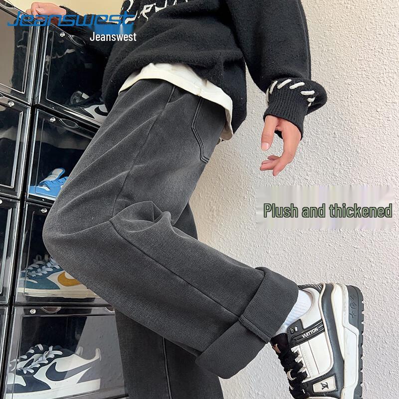 

Jeanswest Men s Straight-Leg Fleece-Lined Jeans 3XL