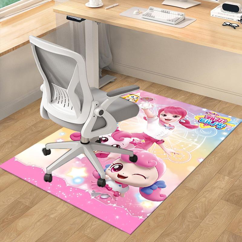 Pink Magical Girl Fairies Carpet For Playroom Bedroom Living Room Sofa Home Decor Kids Game Area Rug Nonslip Floor Mat
