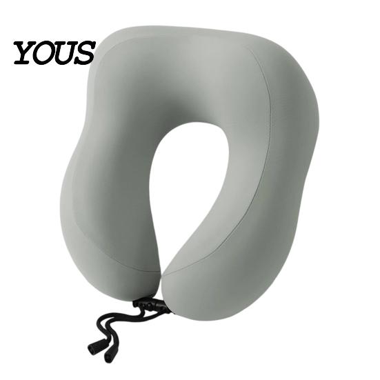 Durable Travel Neck Cushion U Shaped Pillow, Memory Foam Cooling Support Portable Headrest with Removable Washable Cover for Office Planes Trains