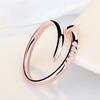Light Luxury Style Nail Open Ring, Niche Design Ring, Male and Female Couple's Ring, Versatile