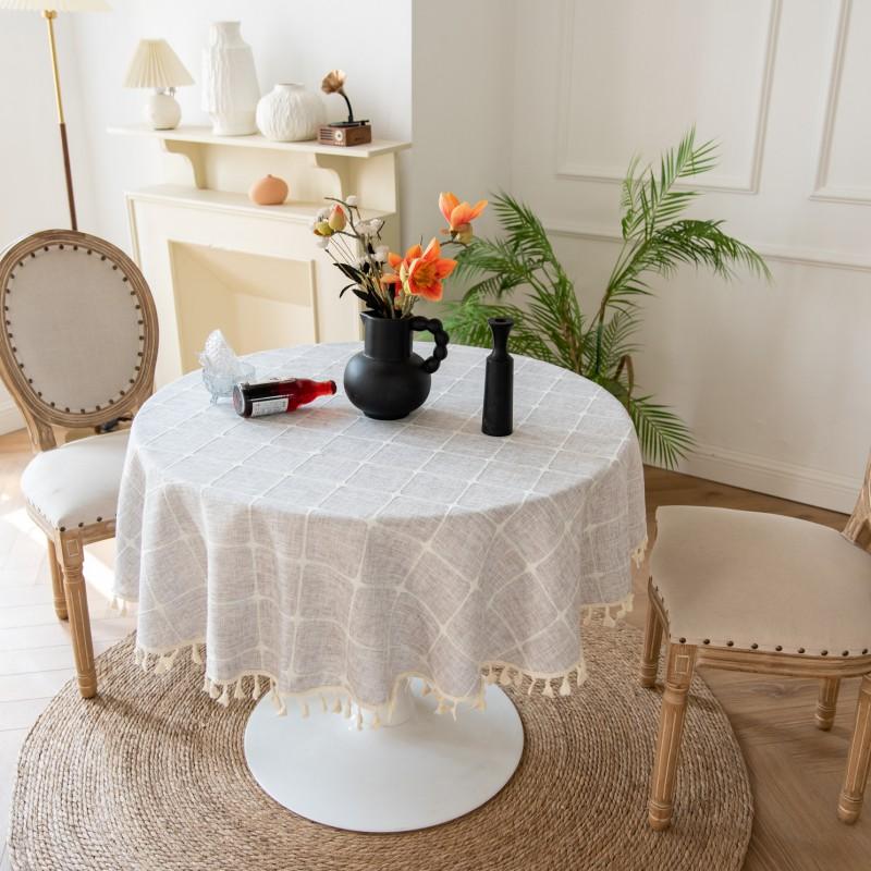 Waterproof Tablecloth With Tassels Christmas Party Decor Home Textile Table Cover Ins Style