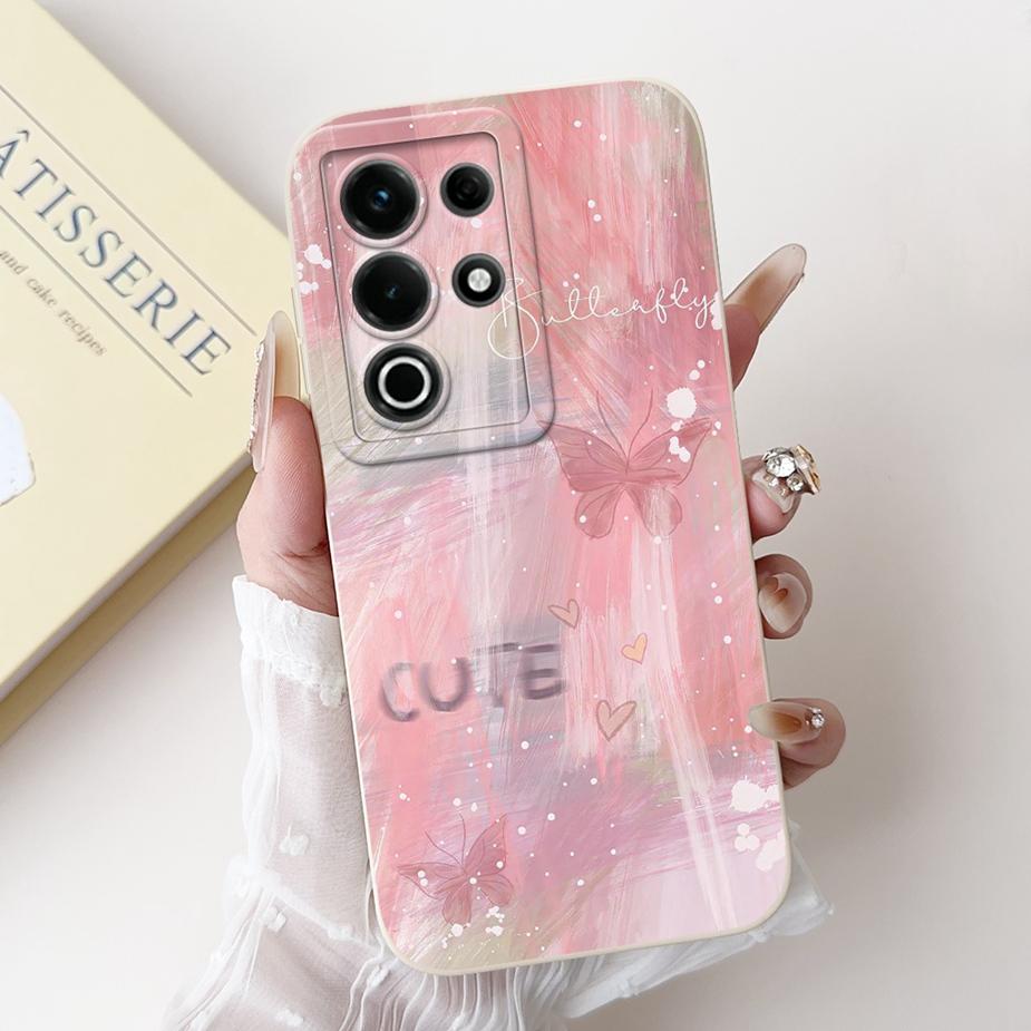 Für Itel S25 Ultra Hülle S686LN Luxus Liebe Herz Bemalte Abdeckung Weiche Silikon Handyhülle Für Itel S25 S685LN ItelS25 Ultra Fundas